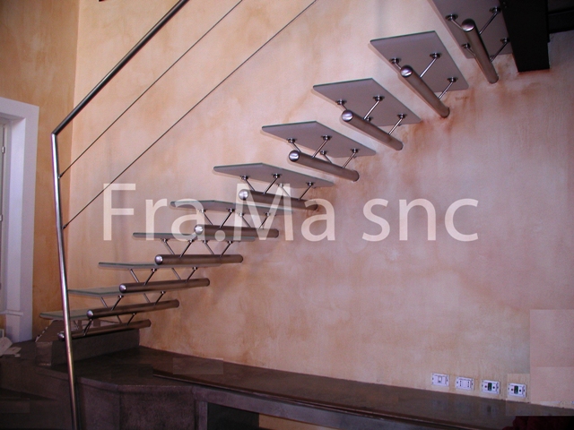 Frama snc produzione artistica in ferro battuto di cancelli ... Recinzioni in vetro e acciaio